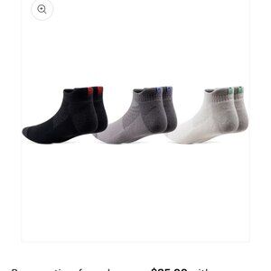 Pair of thieves hustle socks. 3 pack in black, gray ans white